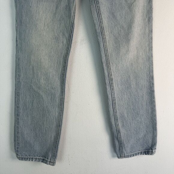 Alexander Wang Women’s Sz 24 Blue and Black Cult Duo Straight Leg Crop Jeans - Picture 5 of 16